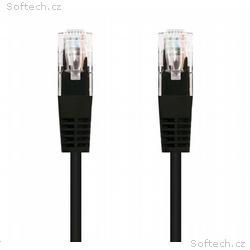 Kabel C-TECH patchcord Cat5e, UTP, černý, 0,5m