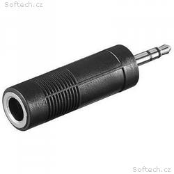 PremiumCord adaptér 3.5mm Stereo jack - 6,3mm Ster