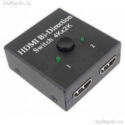 PremiumCord HDMI Switch 4K, FULL HD 1080p obousměr