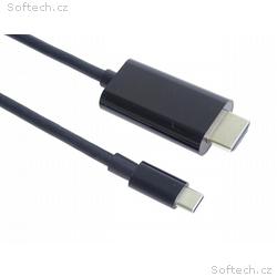 PremiumCord kabel USB-C na HDMI 2m rozlišení 4K*2K