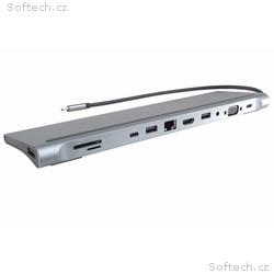 PremiumCord MST Dokovací stanice USB-C Full Size v