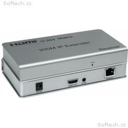 PremiumCord HDMI matrix extender na 200m, over IP,