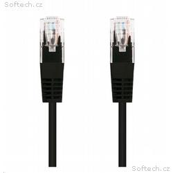 Kabel C-TECH patchcord Cat5e, UTP, černý, 0,25m