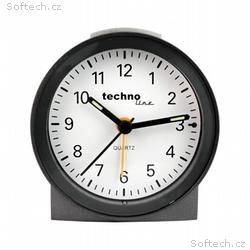 TechnoLine Modell G analogový budík, stříbrný