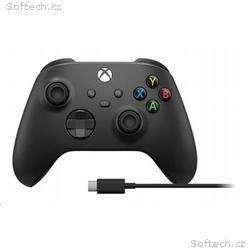 Xbox Wireless Controller černý + USB-C kabel