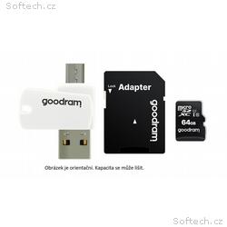 GOODRAM microSDXC karta 64GB M1A4 All-in-one (R:10