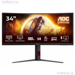 AOC Gaming, CU34G4, 34", VA, wQHD, 180Hz, 0,1ms, B