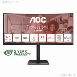 AOC LCD CU34E4CV 34" zakřivený VA, 3440x1440@120Hz