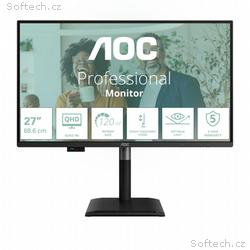 AOC, Q27P4CV, 27", IPS, QHD, 120Hz, 4ms, Černá, 5R