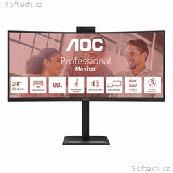 AOC MT VA 34" CU34E4CW - VA panel, 3440x1440, 120H