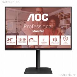 AOC, X24E4U, 24", IPS, FHD, 100Hz, 4ms, Černá, 5R
