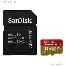 SanDisk MicroSDHC karta 32GB Extreme PLUS (10MB, s