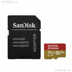 SanDisk MicroSDHC karta 32GB Extreme (100MB, s, Cl