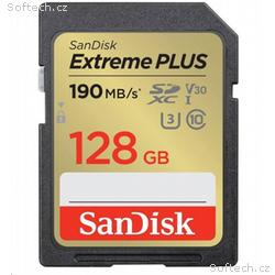 SanDisk SDXC karta 128GB Extreme PLUS (190 MB, s C