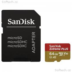 SanDisk micro SDXC karta 64GB Extreme PLUS (200 MB