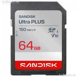 Sandisk Ultra PLUS SDXC karta 64GB UHS-I, V10, U1,