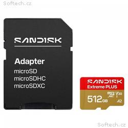 SanDisk MicroSDHC karta 512GB Extreme PLUS (R250, 