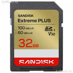SanDisk SDXC karta 32GB Extreme PLUS (R100, W60 MB