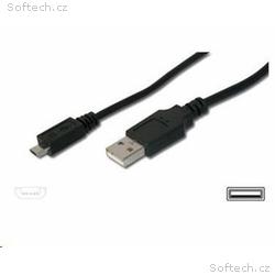 PREMIUMCORD Kabel USB 2.0 A - Micro B propojovací 