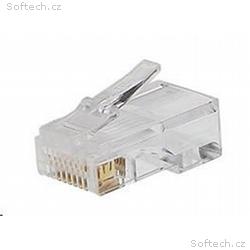 PREMIUMCORD Konektor RJ45 8pinů - na drát, balení 