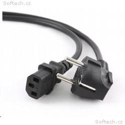 C-TECH kabel síťový 3m 220, 230V napájecí, VDE