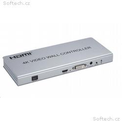 PREMIUMCORD HDMI 1 vstup - 4 výstupy, Video Wall c