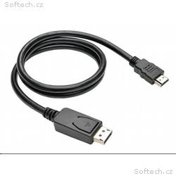 C-TECH kabel DisplayPort, HDMI, 3m, černý