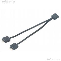 AKASA - RGB LED kabel-splitter adresovatelný 12 cm