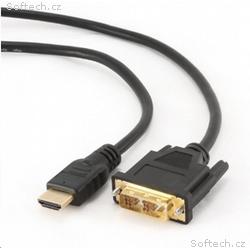 GEMBIRD Kabel HDMI-DVI 0,5m, 1.3, M, M stíněný, zl