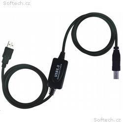 PREMIUMCORD USB 2.0 repeater a propojovací kabel A