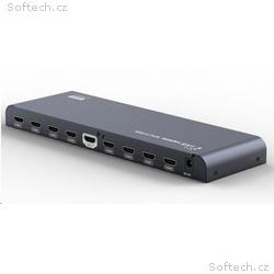 PremiumCord HDMI 2.0 splitter 1-8 porty, 4K x 2K, 