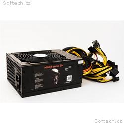 1stCOOL zdroj ATX 1600W MINER 1600, APFC, 90+, bez