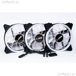 1stCOOL Fan KIT AURA EVO 1 ARGB, 3x Dual Ring vent