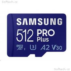 Samsung micro SDXC karta 512GB PRO Plus + SD adapt