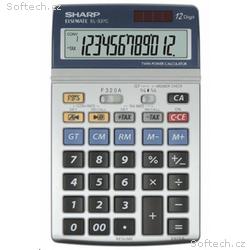 SHARP kalkulačka - EL337C - stříbrná