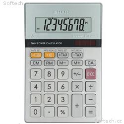 SHARP kalkulačka - EL330ERB - stříbrná