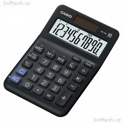 CASIO kalkulačka MS 10 F, černá, stolní, desetimís