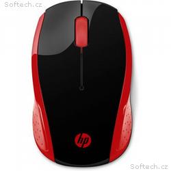 HP myš - 200 Mouse, Wireless, Empress red