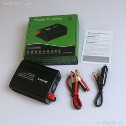 EUROCASE měnič napětí DC, AC 12V, 230V, 300W, USB