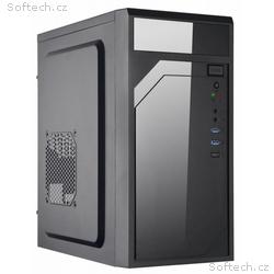 EUROCASE skříň ML M6-590B, mATX, 2x USB-A, černá