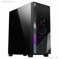 GIGABYTE case AORUS C500 GLASS, bez zdroje, průhle