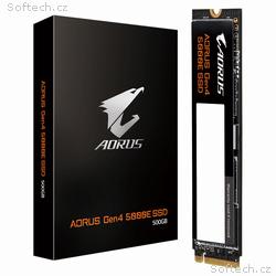 Gigabyte AORUS Gen4 5000E, 500GB, SSD, M.2 NVMe, Č