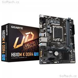 GIGABYTE MB Sc LGA1700 H610M K DDR4, Intel H610, 2