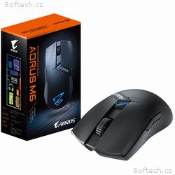 GIGABYTE Herní myš Aorus M6, Bezdrátová 2.4GHz, US
