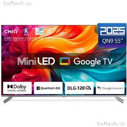 CHiQ M55QN9V TV 55", UHD MiniLED Google TV DLG 120