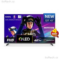 CHiQ L43QST TV 43", FHD, QLED, ultratenká, Android
