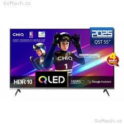 CHiQ U55QST TV 55", UHD, QLED, ultratenká, Google 