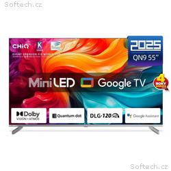 CHiQ M55QA9 TV 55", UHD MiniLED Google TV DLG 120 