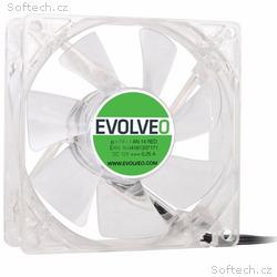 EVOLVEO 14L1RD ventilátor 140mm, 4 LED červený, 3p