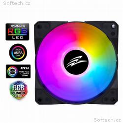EVOLVEO 12FS ventilátor 120mm, ARGB, černý rám, sl